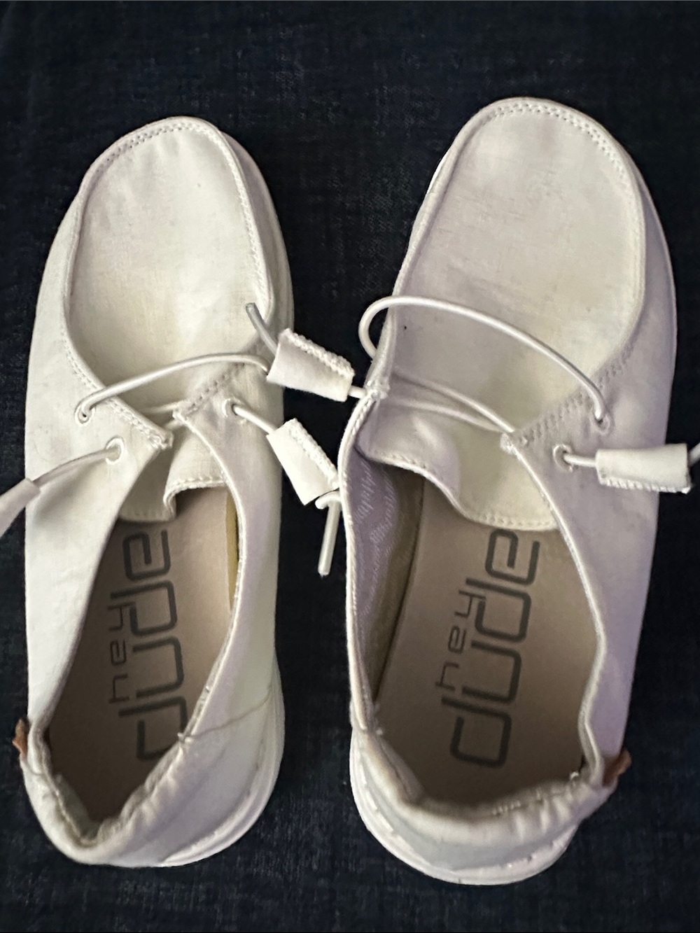 Hey Dude Women's White Casual Slip-On Loafers